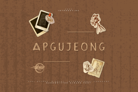 Apgujeong Font for Editorial Design and Creative Projects