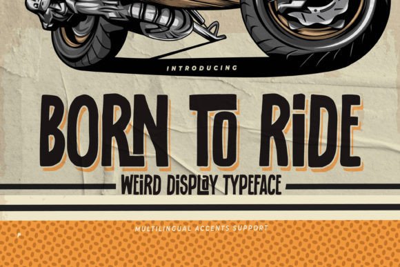 Born to Ride Display Font for Bold Branding and Visual Impact
