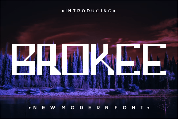 Brokee: The Modern Display Font for Bold Editorial Design