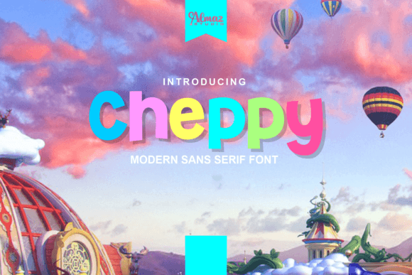 Cheppy – A Modern Display Font for Childish Creativity