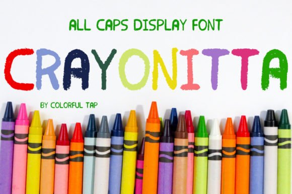 Crayonitta: A Playful Display Font for Vibrant Small Business Branding