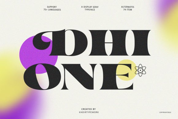 Dhione: A Chic Display Font for Bold Creative Projects