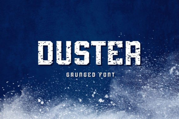 Duster Grunge Display Font for Handmade Creations