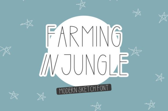 Farming in Jungle: The Playful Display Font for Bold Campaigns