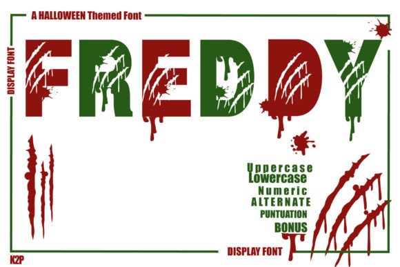 Freddy: A Spooky and Dramatic Display Font for Editorial Design