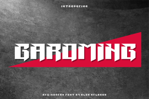 Garoming: A Modern Display Font for Creative Projects
