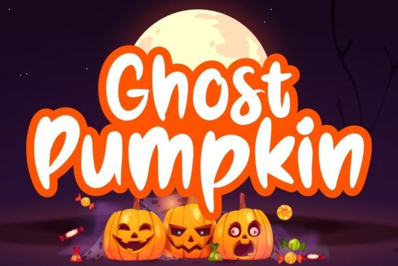 Ghost Pumpkin Font for Halloween-Themed Design Projects