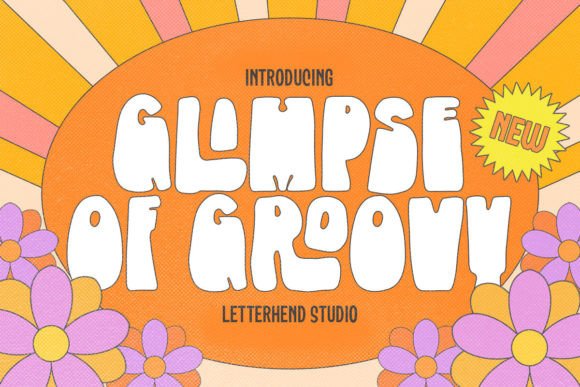 Glimpse of Groovy: The Ultimate Retro Display Font