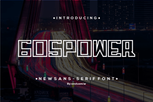 Gospower: A Modern Font for Professional Branding