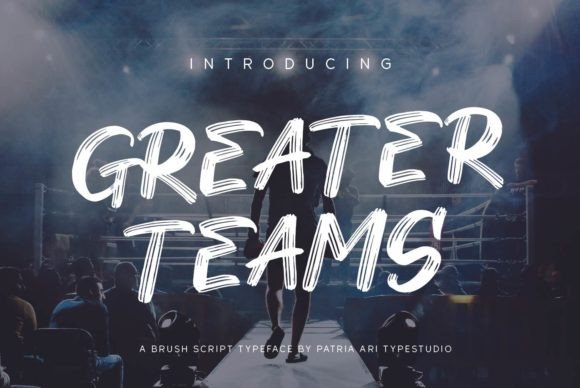 Greater Teams Brushed Display Font for Urban Campaigns