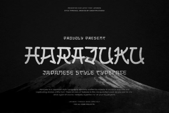 Harajuku Font: A Japanese-Style Display Font for Creative Projects