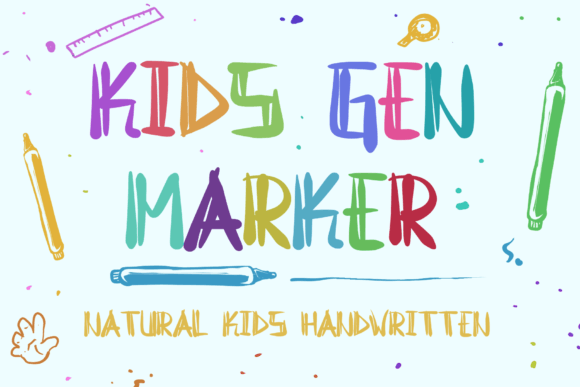Kids Gen Marker: The Playful Display Font for Modern Digital Brands