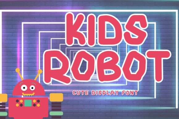 Kids Robot: The Bold Display Font for Scroll-Stopping Campaigns
