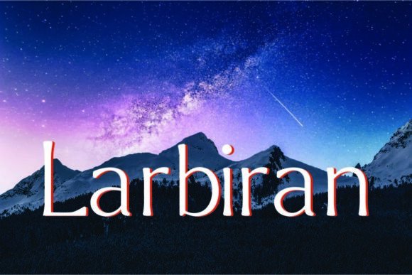 Larbiran Thin: A Stylish Display Font for Modern Business Branding