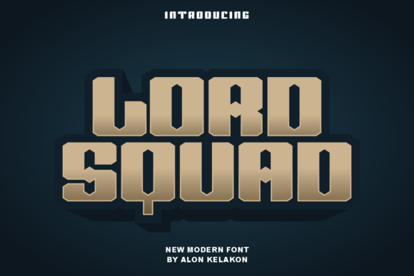 Lord Squad: A Modern Display Font for Bold Visual Impact
