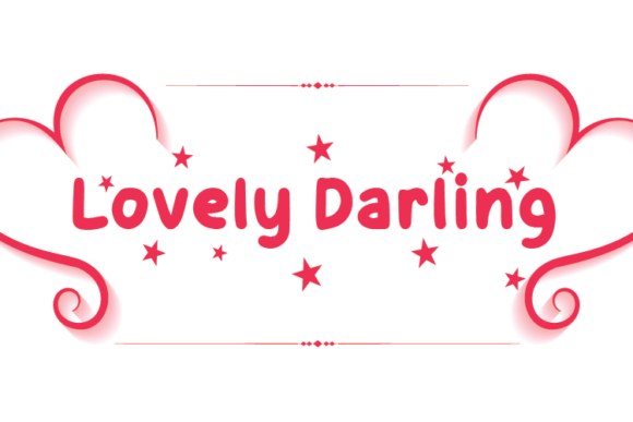 Lovely Darling: A Natural Display Typeface for Handmade Creators