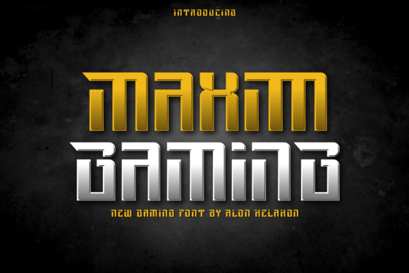 Maxim Gaming Font for Handmade Creativity
