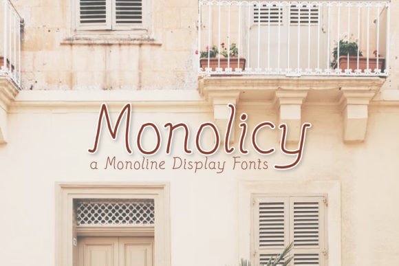 Monolicy: A Rustic Display Font for Memorable Branding
