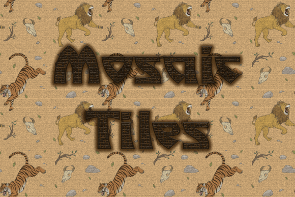 Mosaic Tiles Display Font for Bold Campaign Design