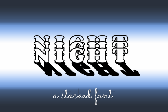 Night Font for Editorial Design and Creative Projects