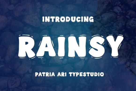 Rainsy: A Bold Display Typeface for Modern Digital Brands