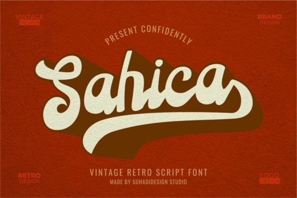 Sahica: The Ultimate Retro Script for Bold Design Projects