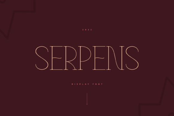 Serpens: A Luxurious Display Font for Branding Projects