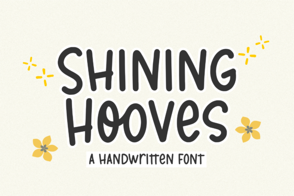 Shining Hooves Display Font for Web and Branding