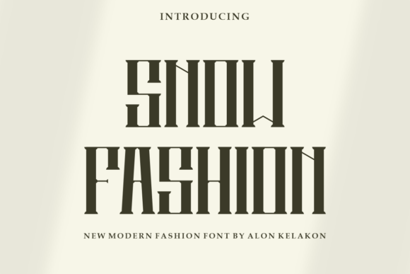 Snow Fashion Display Font for Modern Web Design