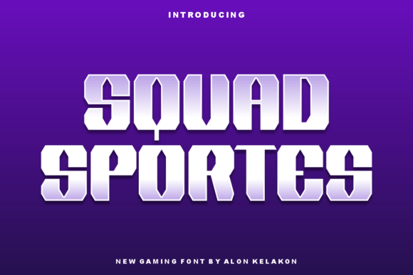 Squad Sportes: A Modern Display Font for Creative Makers